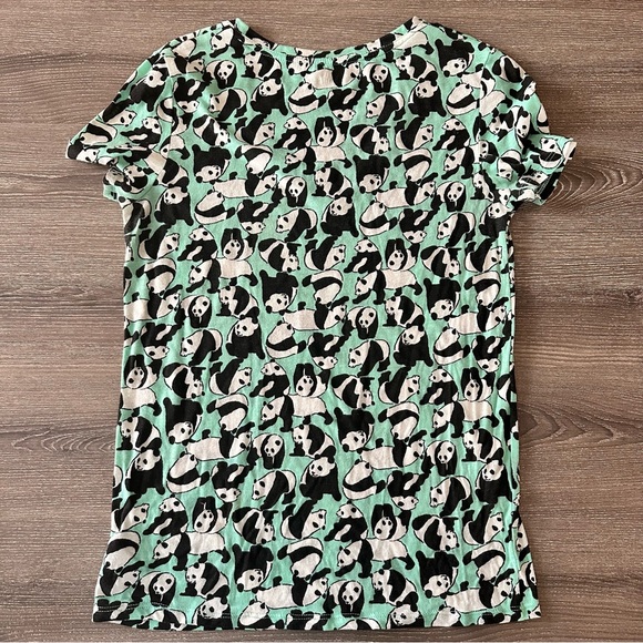 Urban Outfitters Mint Panda V Neck T - Picture 3 of 6